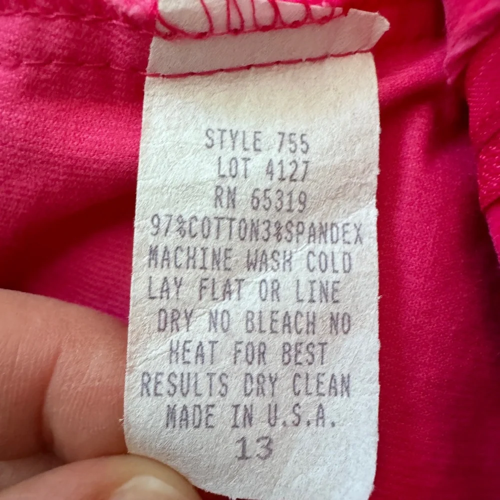 Pink Cord Flare Jeans Corduroy Vintage Medium